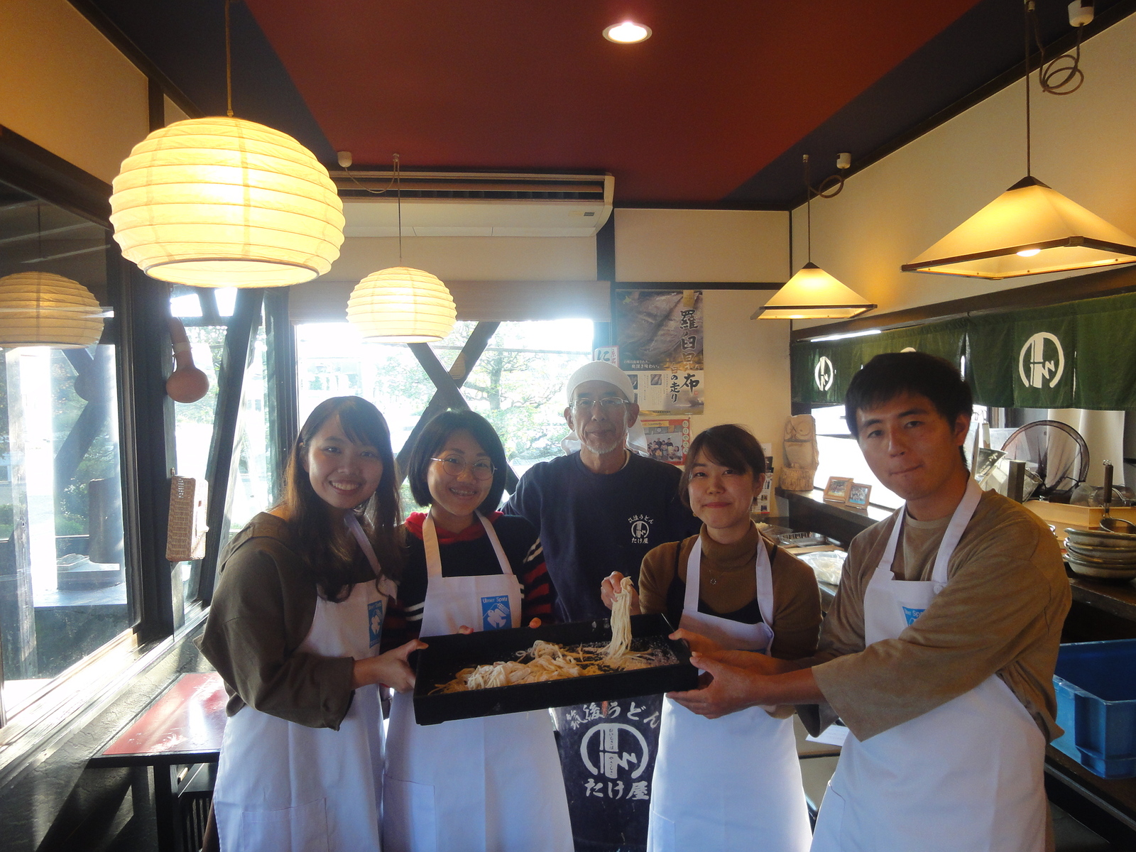 手打ちうどん体験～福岡と台湾からのお客様が来られました～