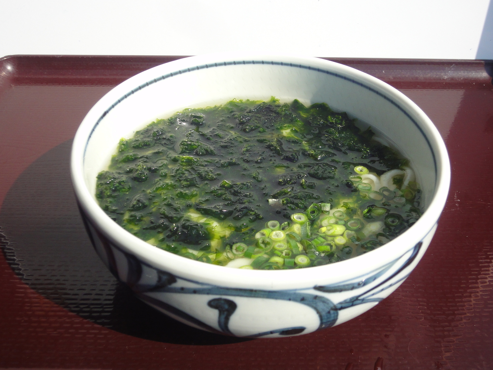 期間限定【あおさうどん】