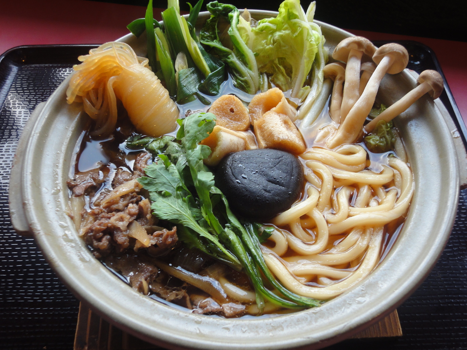 すき焼き風　煮込みうどん