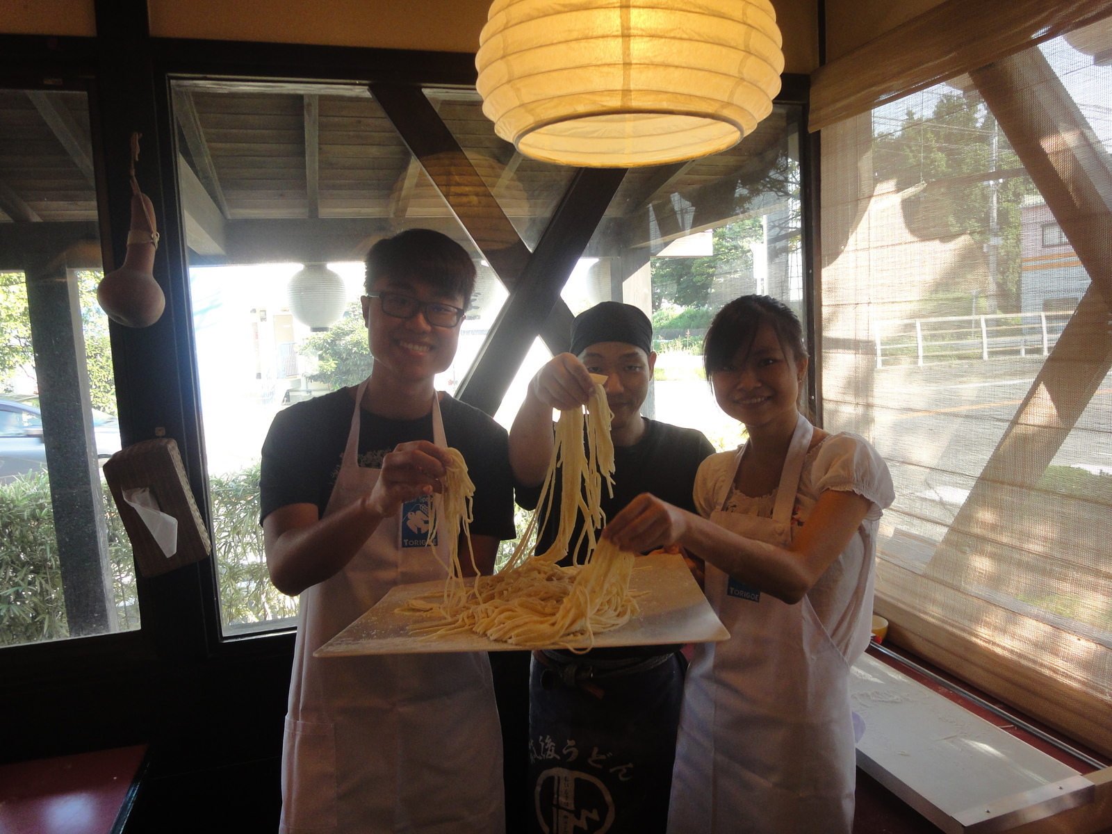 きれいな麺ができました