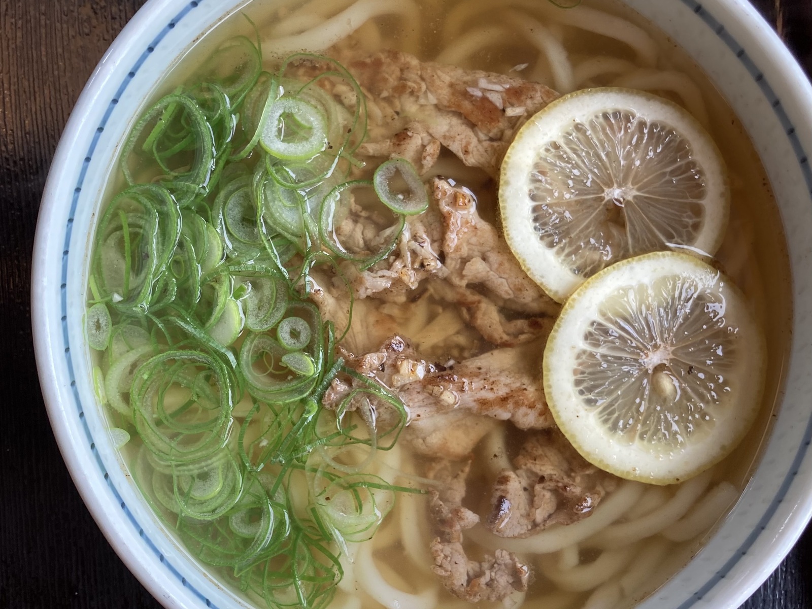 豚塩レモンうどん